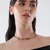 SOHI Women's California Gold The Stroke Torque Necklace - 4 of 4
