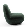 Large Single Armless Chair,Modern Velvet Fabric Upholstered Swivel Accent Chair,Living Room Sofa Chair With Solid Wood Frame-Cuddlewood - 4 of 4