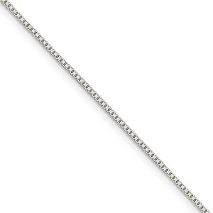 Black Bow Jewelry 1.1mm, Sterling Silver, Solid Box Chain Necklace - 1 of 4
