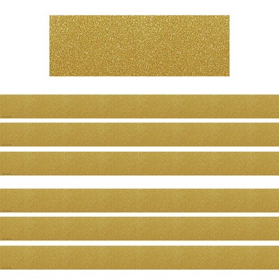 Teacher Created Resources® Confetti Gold Straight Border Trim, 35 Feet Per Pack, 6 Packs