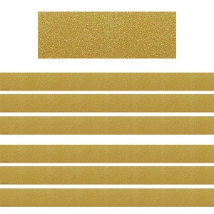Teacher Created Resources® Confetti Gold Straight Border Trim, 35 Feet Per Pack, 6 Packs - 1 of 3