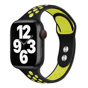 HTUTWOOO Compatible with Apple Watch Band 45mm 44mm 46mm 42mm 49mm Ultra 2,Soft Silicone Sport Bands Wristband Replacement Strap for iWatch SE Series - 1 of 4