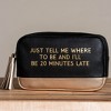 20 Minutes Late Cosmetic Bag Faux Leather - 4 of 4
