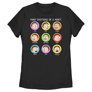 Women's Rick And Morty Many Emotions of a Morty T-Shirt - 1 of 4