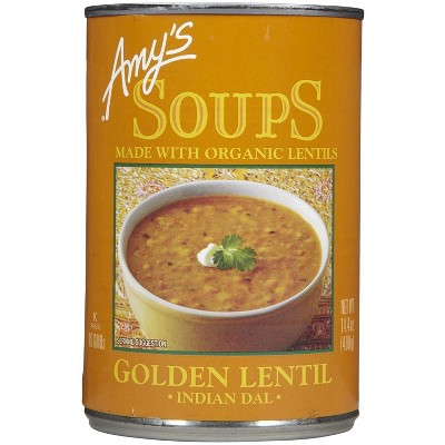 Amy's Organic Soup Golden Lentil 14.4 fl oz Pack of 4