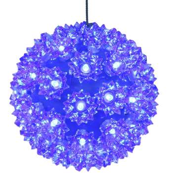 Sunnydaze 5" Electric Plug-In Indoor/Outdoor 50ct LED Lighted Ball Hanging Ornament