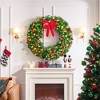 Yaheetech 48in Artificial Christmas Wreath Holiday Accent Decoration for Door, Green - 2 of 4