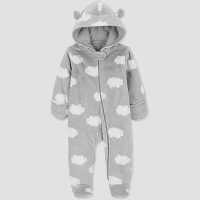 Image of Carter's Just One You®️ Baby Sheep Romper - Gray Newborn