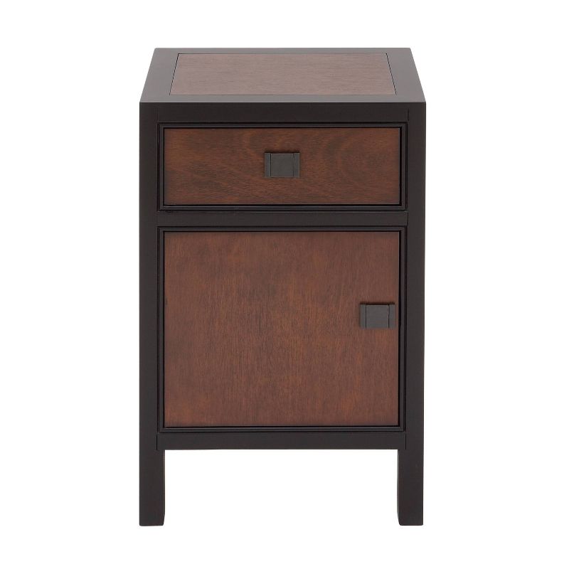 Contemporary Small Wood Cabinet Dark Brown - Olivia &#38; May, 3 of 18