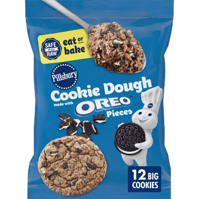 Pillsbury Ready to Bake Oreo Cookies - 16oz/12ct: No Artificial Preservatives, No High Fructose Corn Syrup