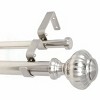 Urbanest Door Knob Manhattan 1-inch 5-8 inch Double Drapery Curtain Window Rod Set - 3 of 4
