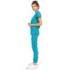 MediChic Womens 8-Pocket Scrubs Set- V-Neck with 4-Pocket Jogger Scrub Pants - 3 of 4