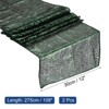 Unique Bargains Party Wedding Polyester Flexible Cutting Delicate Edges Sequin Table Runner 2 Pcs - 2 of 3