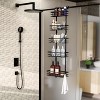 Over the Door Pantry Organizer, Heavy-Duty Metal Spice Rack with Wall Mount, Adjustable Shelves Hanging Kitchen Storage for Home, Black - 3 of 4