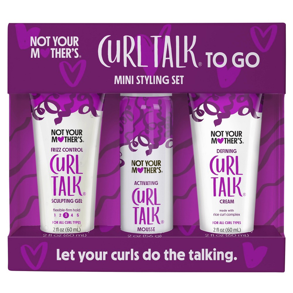 Not Your Mother's Curl Talk Mini Styling Set: Volumizing, Curl Enhancing, For All Hair Types, Multiple Forms