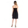 Maternity Knee Length Strapless Mini Dress - 24seven Comfort Apparel™ - 3 of 4