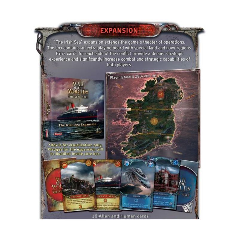 War of the Worlds - New Wave (Earth Defender Pledge Kickstarter Edition) Board Game, 3 of 4