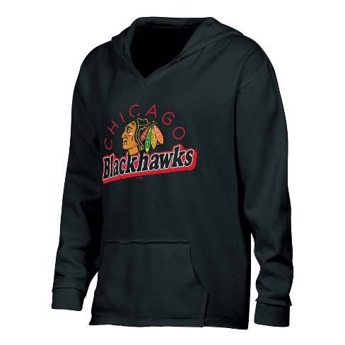 Nhl Chicago Blackhawks Women s Dark Fleece Hooded Sweatshirt Target