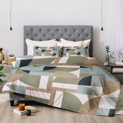 Twin Ninola Design Geometric Surf Sand Comforter Set - Deny Designs