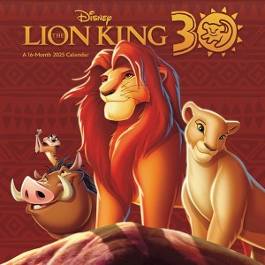 Trends International 2025 The Lion King 30th Anniversary Wall Calendar: Monthly Art, 12x12", All Ages, Saddle Stitch - 1 of 4