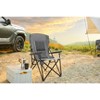 Portable Folding Camping Chair, Cushioned Seat & Back with Cup Holder for Outdoor, Chair Support 250LBS, Carry Bag Included - 2 of 4
