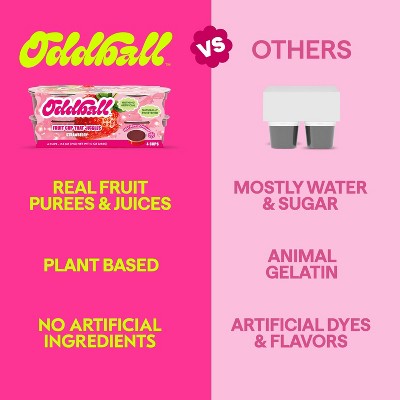 Oddball Strawberry Fruit Cup - 2.5oz/4pk