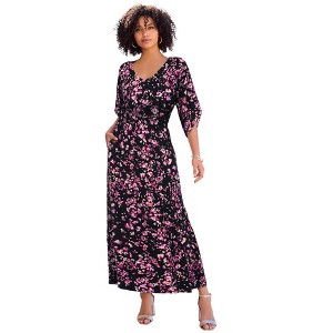 Roaman's Dolman Sleeve Maxi Dress - 1 of 2