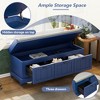 Kumasinova 44.1" Classic Shoe Bench with Cushion&3 Drawers,Entryway Bench with Storage for Living Room,Entryway&Hallways,220lbs Max - 4 of 4