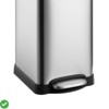 8 Gallon(30l) Stainless Steel Step Trash Can w/ Soft-Close Lid Slim Fingerprint Resistant Design - 4 of 4