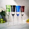The Wine Savant Venetian Italian Colored Cocktail Glasses, Beautiful Colored Design & Perfect for All Celebrations - 4 pk - 2 of 4