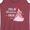 Women's - Disney - Full Of Christmas Cheer Ariel Graphic Racerback Tank - 2 of 4
