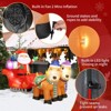 Karl Home Double Deer Cart with Santa Christmas Inflatable Decoration - 4 of 4