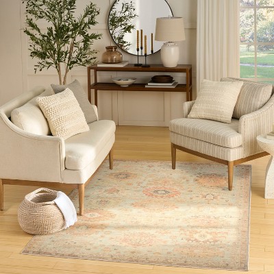 Nourison Vintage Washables Distressed Indoor Non-Slip Flatweave Rug