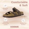 CUSHIONAIRE Pluto Cork Footbed Summer Sandals for Women 2025 Comfortable Slides with Adjustable Buckles, Toe Loop & Stitched Design - 2 of 4