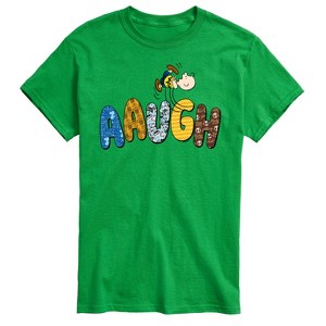 Men's - Peanuts - Aaugh Pattern Charlie Brown Short Sleeve Graphic T-Shirt - 1 of 4