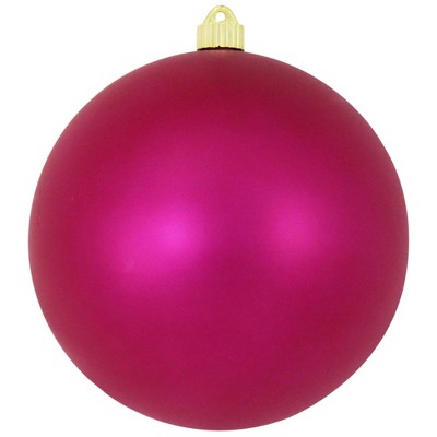 Christmas by Krebs Magenta Pink Shatterproof Matte Christmas Ball Ornament 8" (200mm)