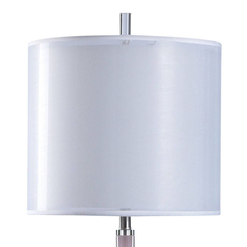 Lexi Glass Body/Base Table Lamp with Shade White - StyleCraft, 3 of 5