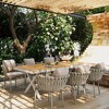 POVISON Khaki Outdoor Dining Chairs Set of 2, Outdoor Patio Furniture Dining Chairs - 3 of 4