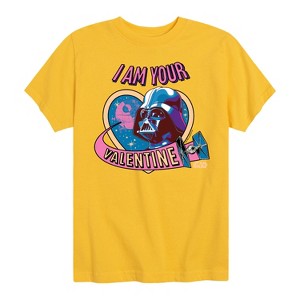 Boys' - Star Wars - I Am Your Valentine Darth Vader Short Sleeve Graphic T-Shirt - 1 of 4