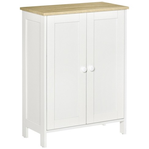 Double Door Storage Cabinet with Adjustable Shelves and Storage