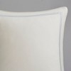 LIVN CO. Cotton Sateen Border Embroided Euro Sham 26 x 26" Ivory - 3 of 3