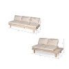 Christopher Knight Home Betty Rustic Patio Acacia Wood Sectional Sofa Set with Built-In Side Tables (Set of 3) - 3 of 4