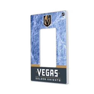 NHL Western Conference Teams Ice Wordmark Hidden-Screw Light Switch Plate for Single Rocker - 1 of 4