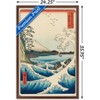 Trends International Hiroshige - The Sea at Satta Framed Wall Poster Prints - 3 of 4
