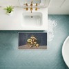 Stupell Industries Mushrooms & Ferns on Blue Printed Plush Bathroom Floor Mat, design by Tim Coffey - 3 of 4