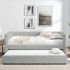 KIGFTSOD Twin Size Corduroy Daybed, Upholstered sofa bed - 2 of 4