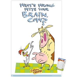 Trends International Cow and Chicken - Brain Unframed Wall Poster Prints - 1 of 4