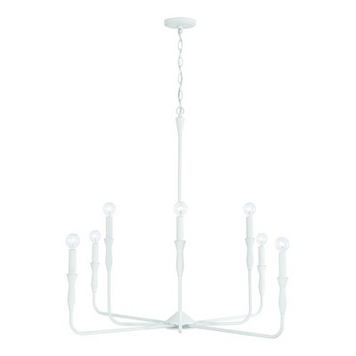 Capital Lighting Paloma 8 - Light Chandelier in  Textured White