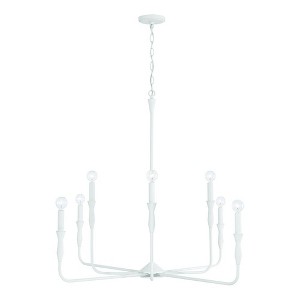 Capital Lighting Paloma 8 - Light Chandelier in  Textured White - 1 of 1