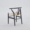 SEVOBAL Accent Chairs Classic Accent Chairs for Living Room,Mid Century Accent Chair, Side Chair Indoor, Black, 21.06"*21.06"*30.12" - 3 of 4